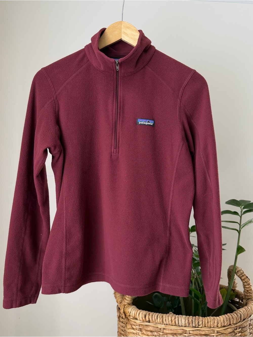 Women's PATAGONIA Micro D 1/4 Zip Fleece Sweater Jacket Lightweight Size Small S